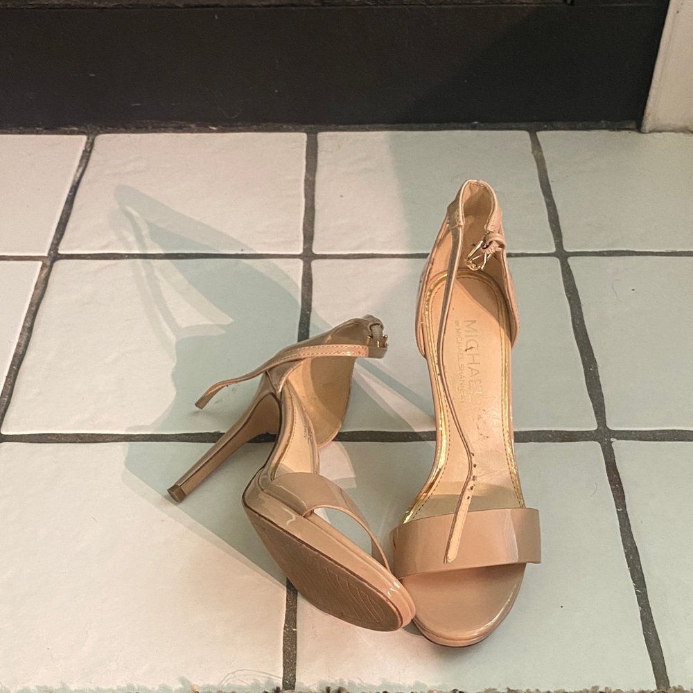 Michael Shannon Beige Strappy Heels